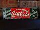 Vintage Original Embossed Tin Soda Sign Coca Cola Coke Near Mint Outstanding