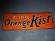 Vintage Original Tin Soda Sign Drink Orange Kist 1920's Super Color