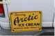 Vintage Tin Arctic Ice Cream Advertising Sign