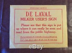 Vintage tin DeLaval Drink More Milk sign