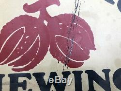 Vtg 1930s BEECH NUT CHEWING TOBACCO Tin Sign 14 Country General Store Ad Rare