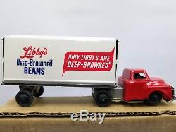 Vtg 1950 Libby's Spaghetti Advertising Sign Tin Toy Truck Van Friction Mint wBox