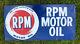 Vtg 1950s Rpm Motor Oil Sign 40x 20 Tin Metal Standard Oil Co. California Rare