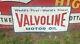 Vtg 1969 Valvoline Motor Oil Sign Embossed Tin 36 Gas Station Advertising