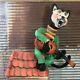 Vtg 40s 50s Mechanical Animatronic Cat On Hot Tin Roof Playing Guitar Sign Works