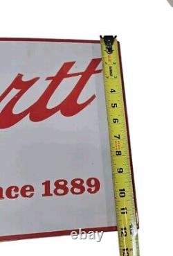 Vtg CARHARTT WORKWEAR SINCE 1889 Metal Tin Sign Advertising Embossed 24 x 12