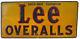 Vtg. Lee Denim Union Made Overalls Tin Advertising Sign Jeans Jacket Original