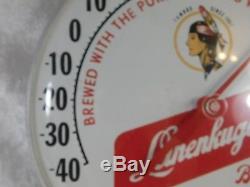 Vtg Leinenkugel Beer Advertising Bubble Thermometer 12 Tin Sign