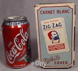 Vtg Zig Zag Tin Cigarette Tobacco Rolling Paper Dispenser Advertising Sign Store