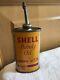 Wow! Vintage Shell Handy Oil Oiler Advertising Tin Can Nice Condition Rare Find