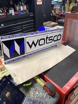 Watsco vintage tin flange sign New Old Stock Refrigerant 36x10