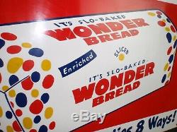 Wonder Bread Builds Strong Bodies 8 Ways Old Vintage Tin Sign Grocery Store