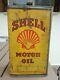 Xxl Shell Motor Oil Vintage 1940s Big 5kg Tin Can Antique Garage Sign Petrol